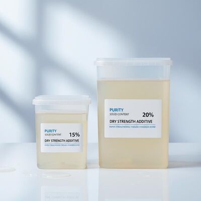 Хорошая цена 15 Процентов твердого вещества Сухое укрепляющее вещество с функцией водородных связей и амфотерической одиночностью для производства бумаги онлайн