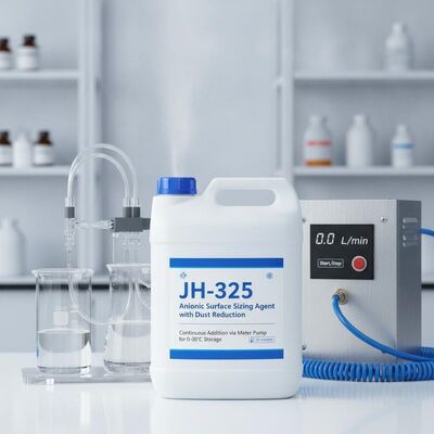 Хорошая цена JH-325 Анионное средство для размера поверхности с уменьшением пыли и непрерывным добавлением с помощью насоса для хранения при температуре от 0 до 30 °C онлайн